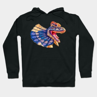 Spitting Dinosaur the Dilophosaurus Hoodie